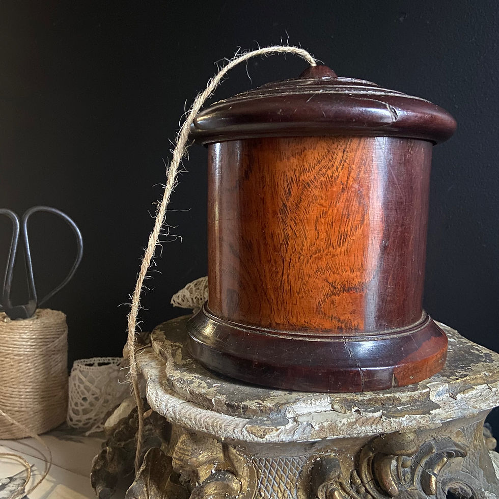 Thumbnail: Antique Treen String Box/Caddy Circa 1850