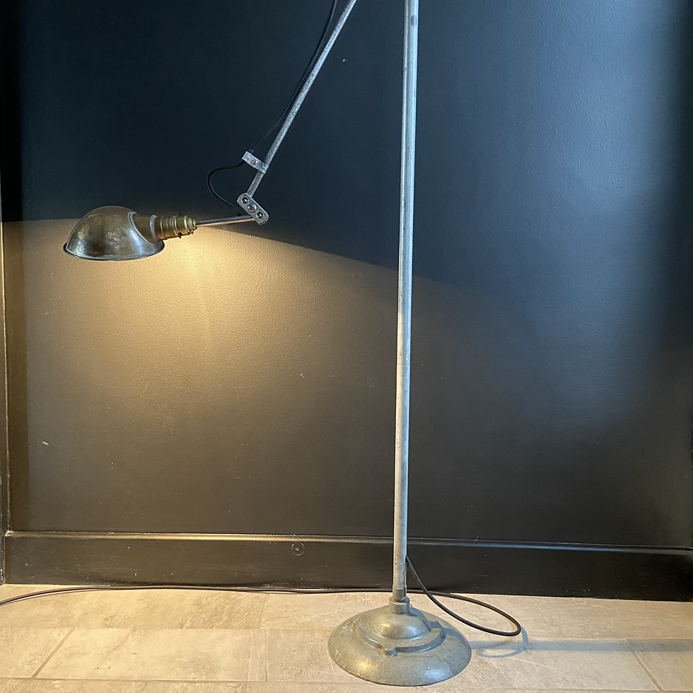 Thumbnail: A Tall Unusual Vintage GEC Machinist Floor Lamp
