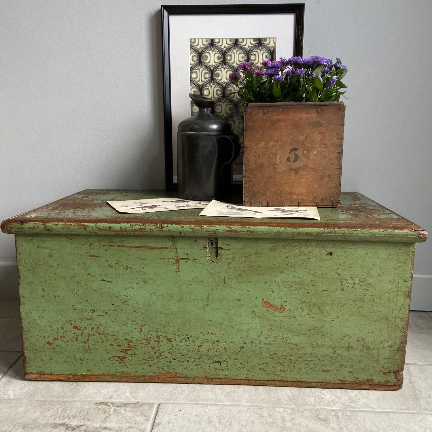 Stunning Chippy Green Trunk 