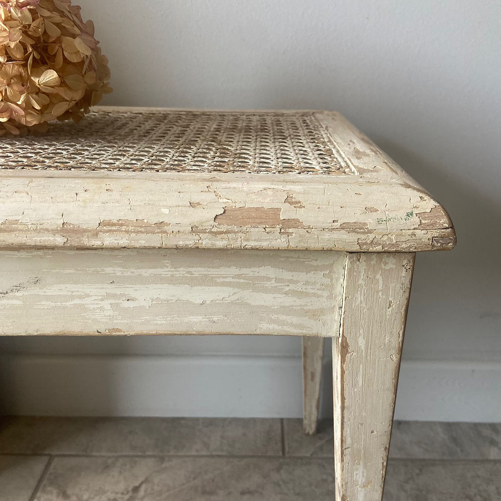 Thumbnail: Gorgeous Chippy Paint Stool or Side Table