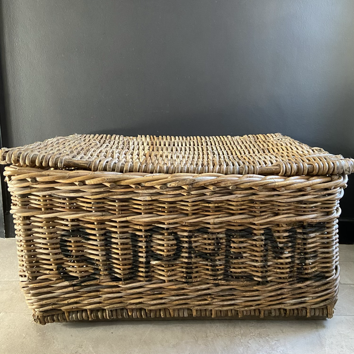 Large Vintage Supreme Laundry Basket 