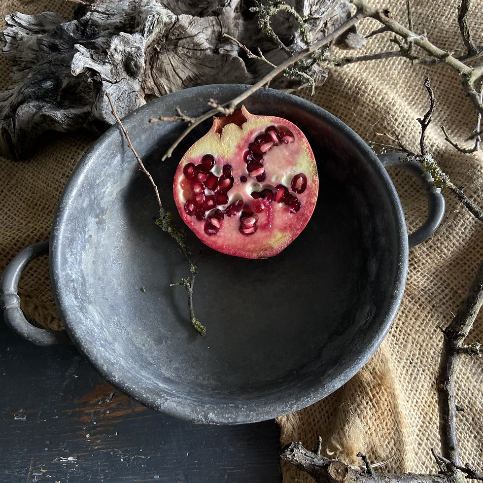Thumbnail: Unusual Little Pewter Bowl on Four Feet