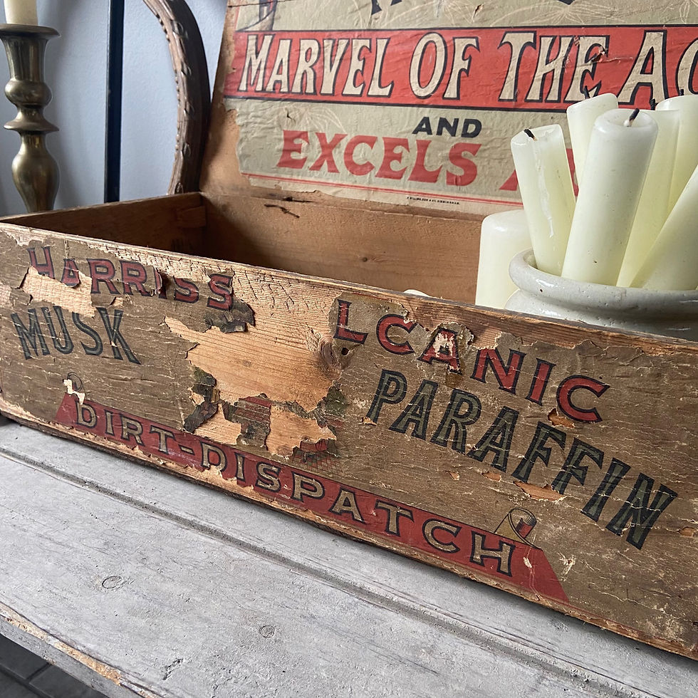 Thumbnail: Rare Harris’s Musk Paraffin Delivery and Display Crate