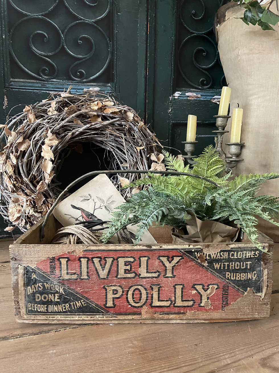 Thumbnail: Vintage Delivery Crate Trug with Original Label