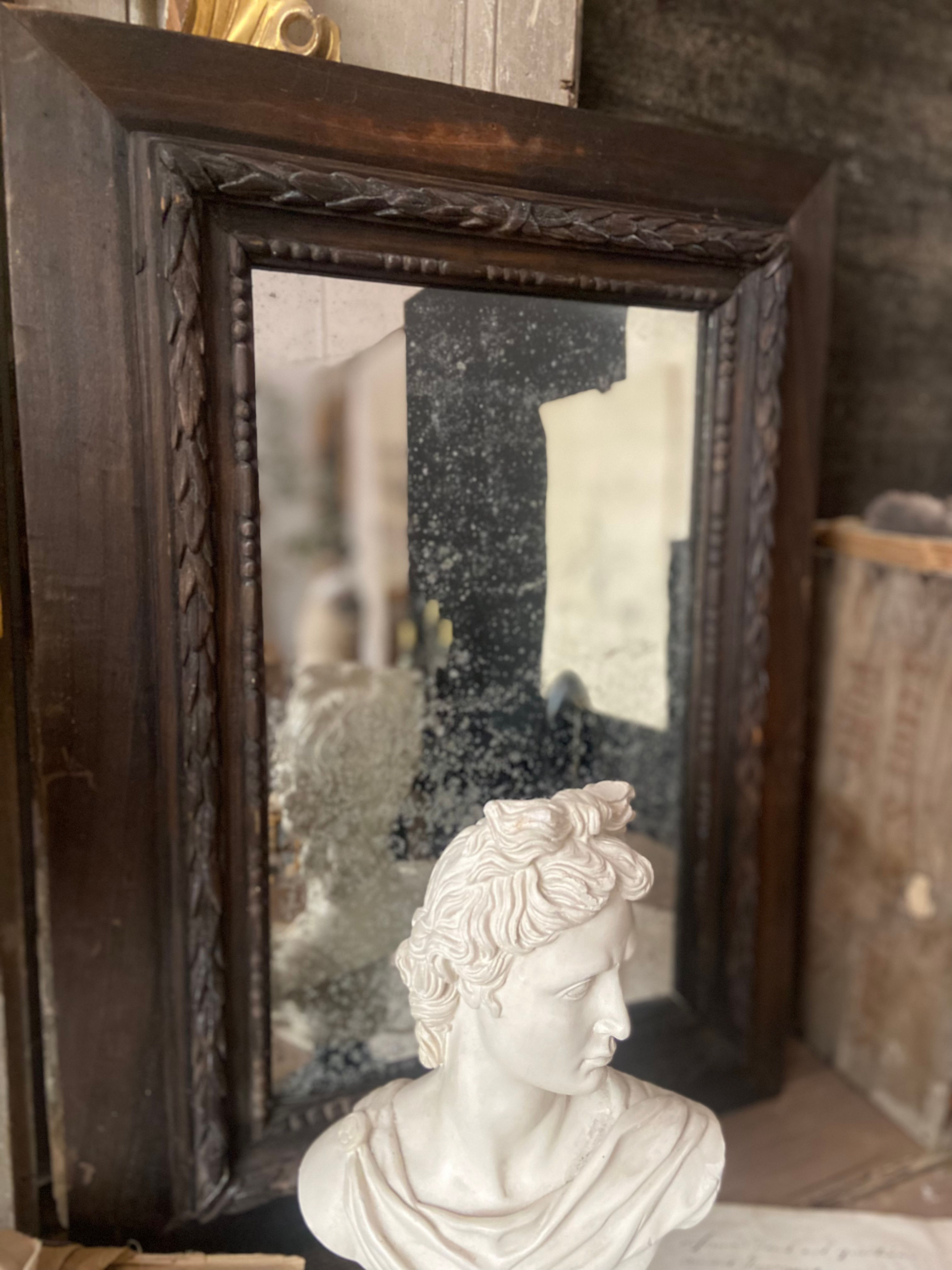French Mirror with a Gloriously Foxed Plate