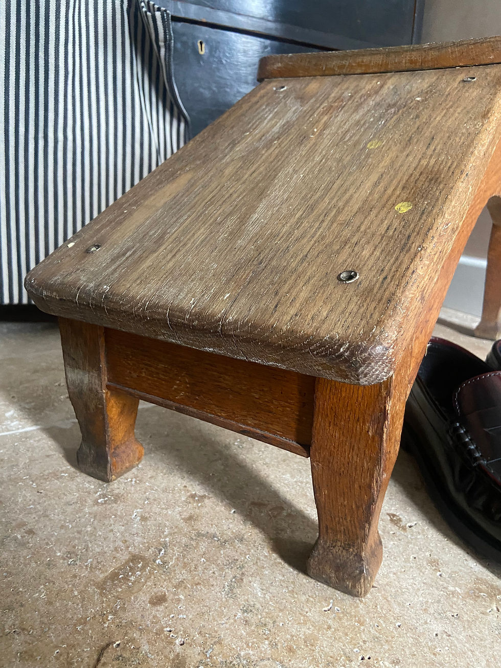 Thumbnail: Rare Vintage Oak, Shoe Shop Stool