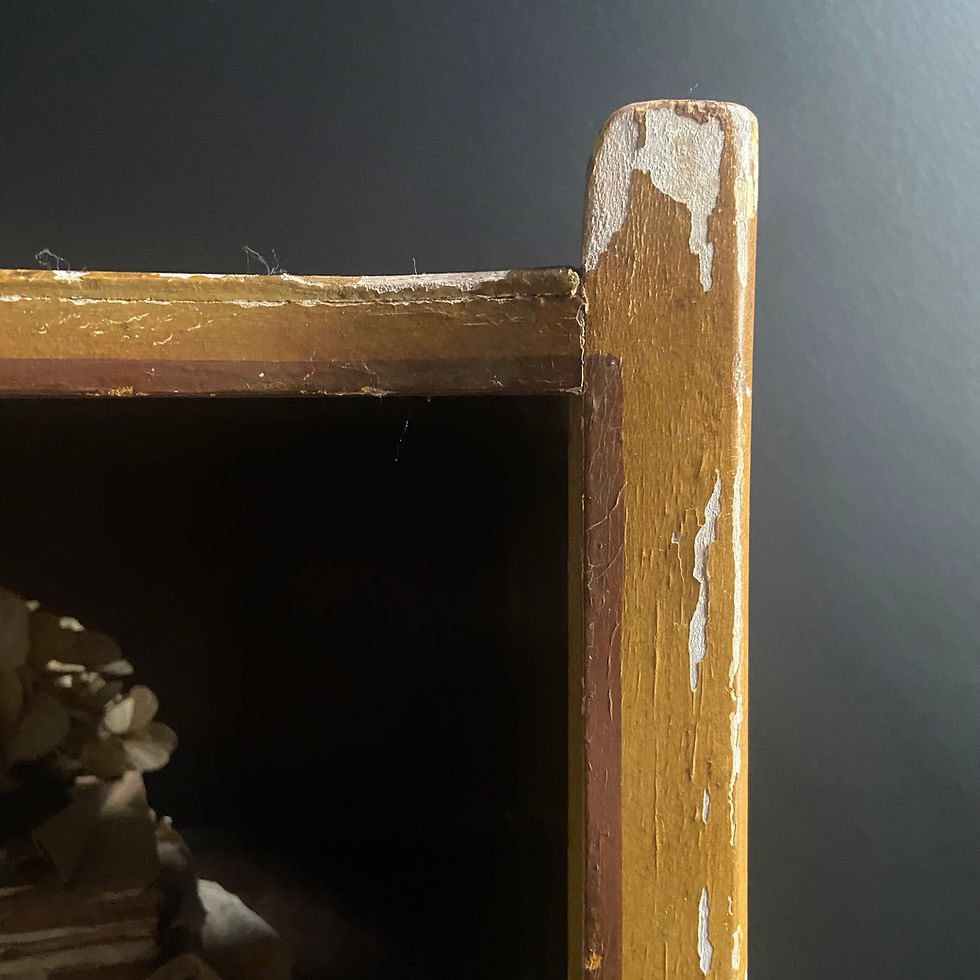 Thumbnail: French Antique Pretty Floral Chippy Nightstand