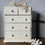Thumbnail: Small Vintage Set of White Drawers