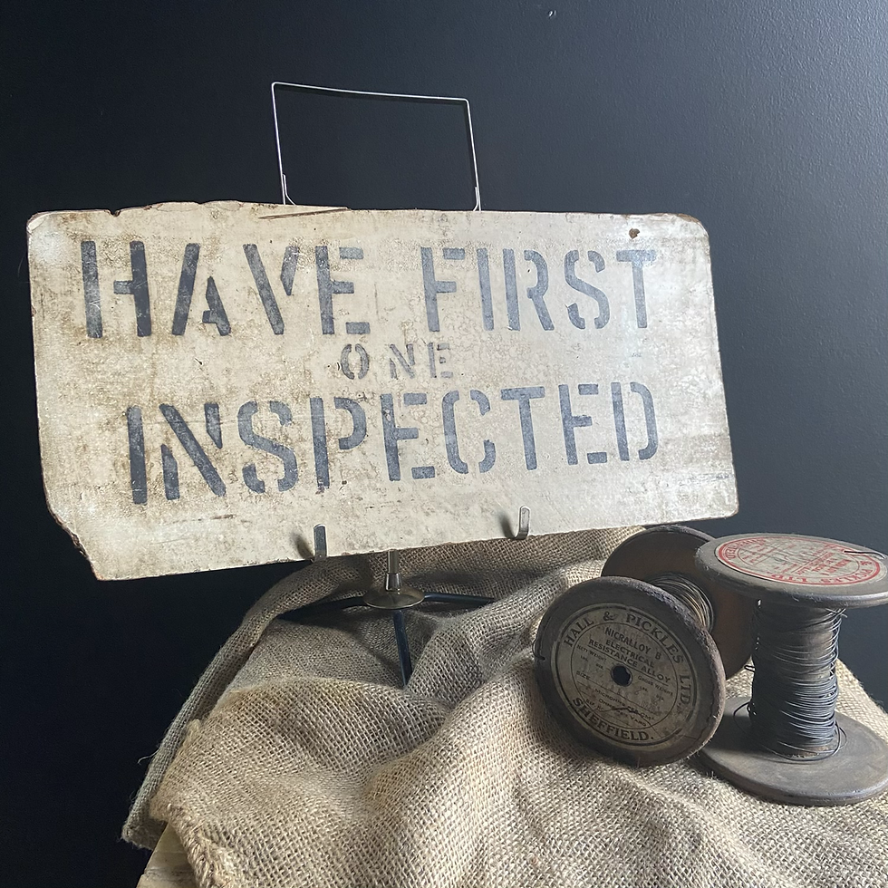 Unique Vintage Weathered and Wonderful Industrial Sign