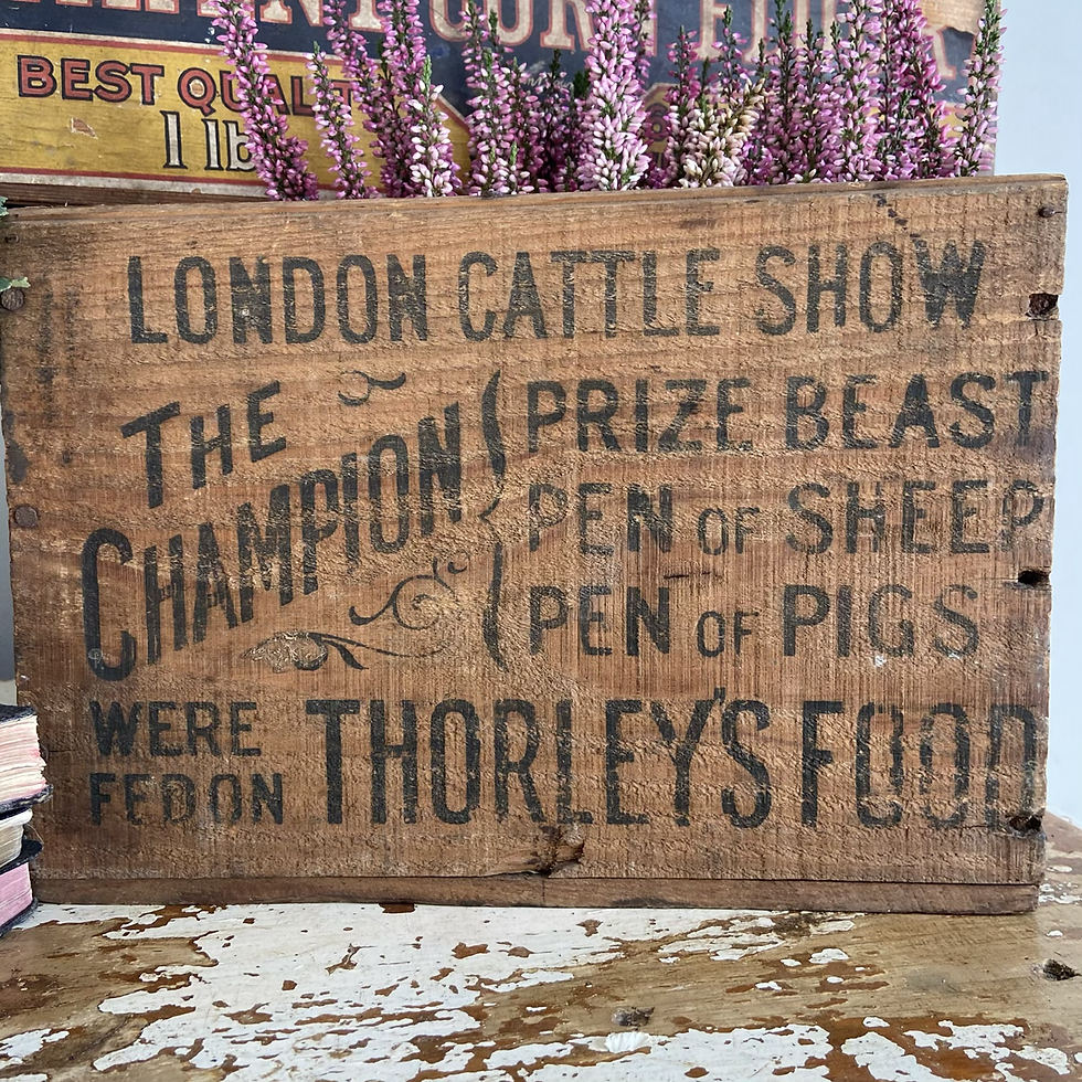 Thumbnail: Vintage Thorley’s Cattle Show Crate 