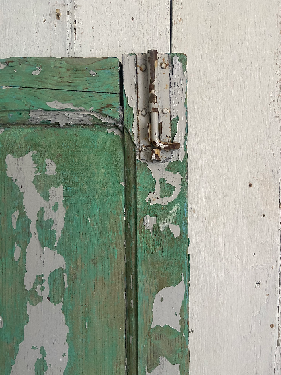 Thumbnail: Tall French Painted Shutter
