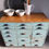 Thumbnail: Fantastic Large Chest of 15 Drawers with Stunning Chippy Paint Patina 