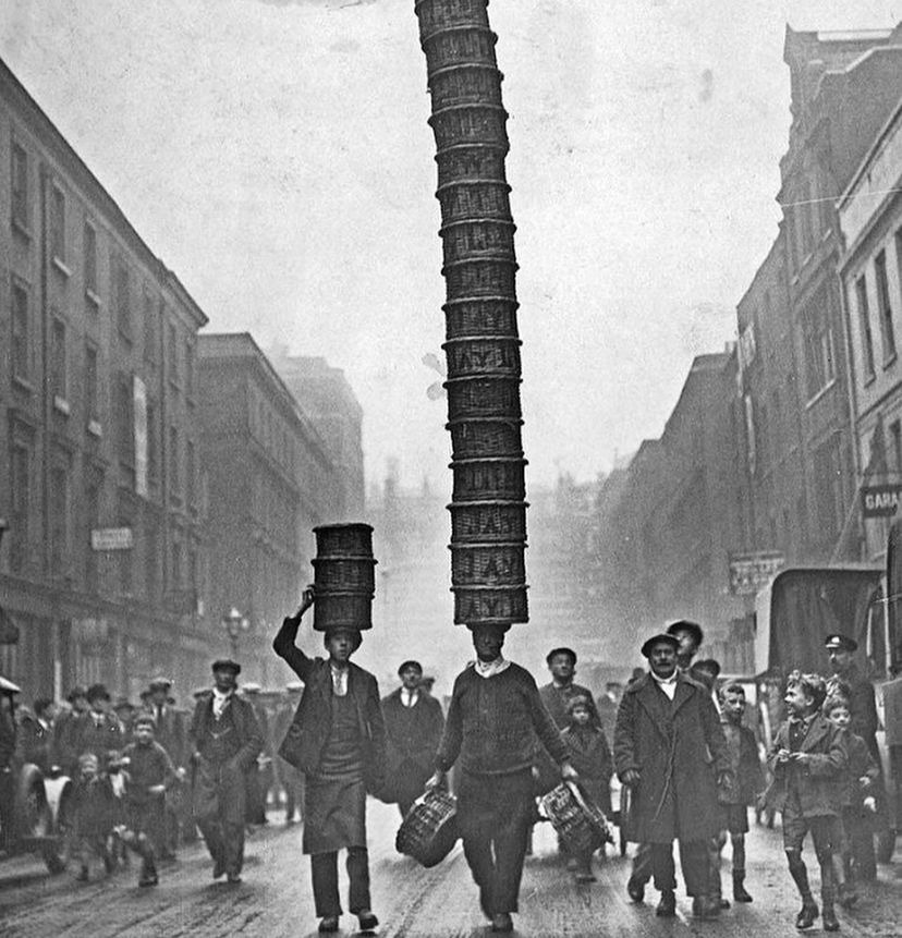Thumbnail: Rare Vintage Covent Garden Market Traders Baskets