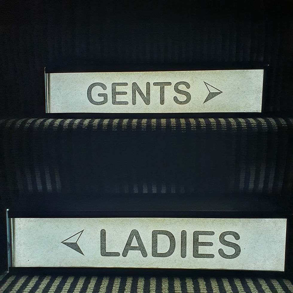 Thumbnail: Vintage Illuminated Ladies or Gents Sign