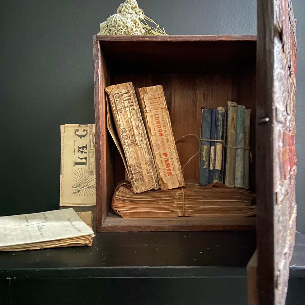 Thumbnail: A Rare Antique French Wooden Document Box