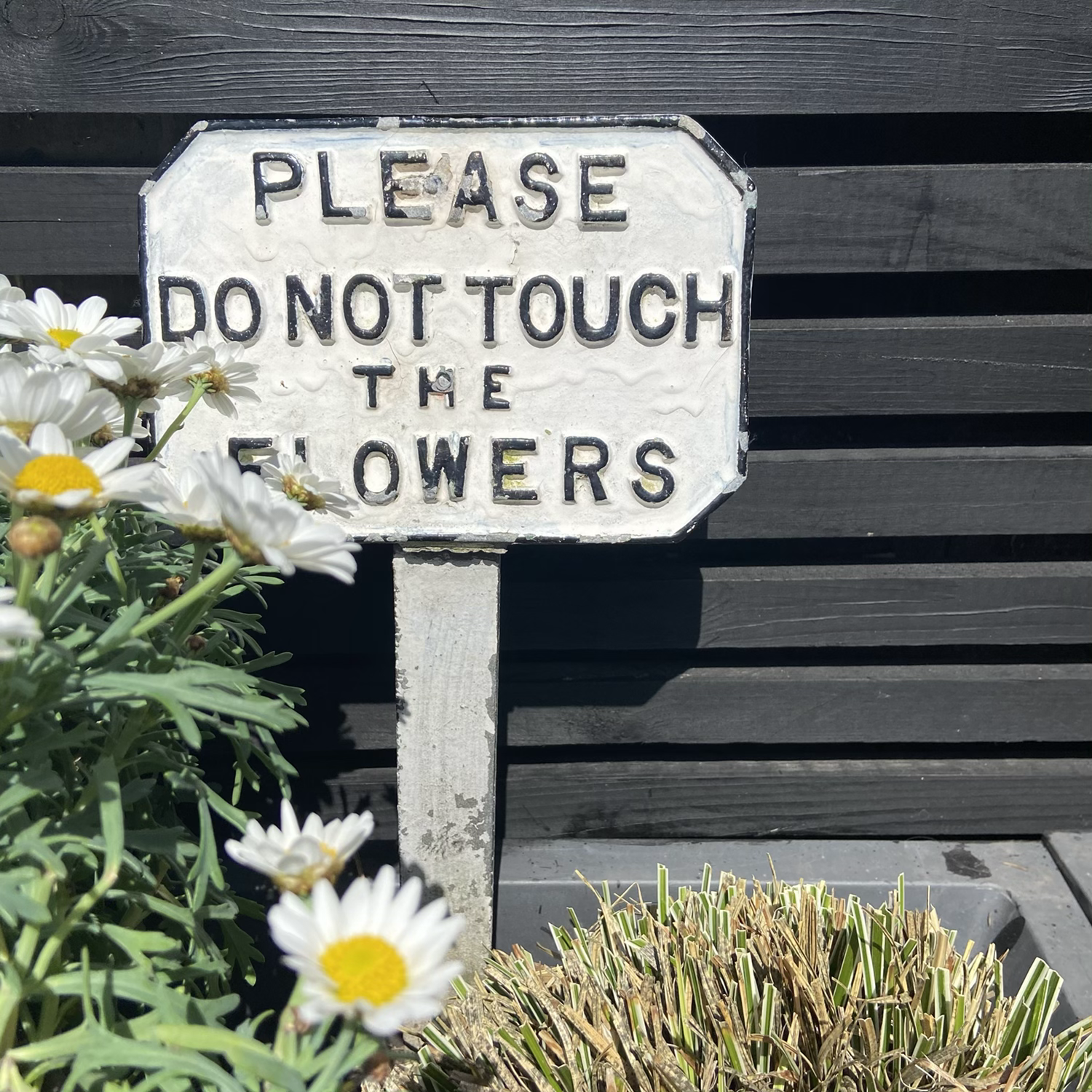 Vintage Cast Metal Genuine Park Sign