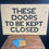 Thumbnail: Hand Painted Vintage Closed Doors Sign from Theatre Royal Drury Lane