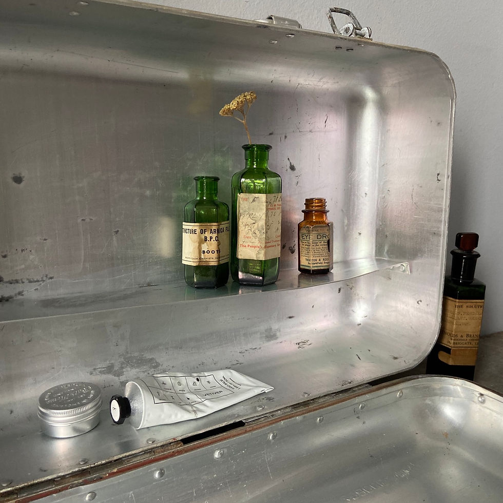 Thumbnail: Large Vintage Hungarian Military First Aid Box 