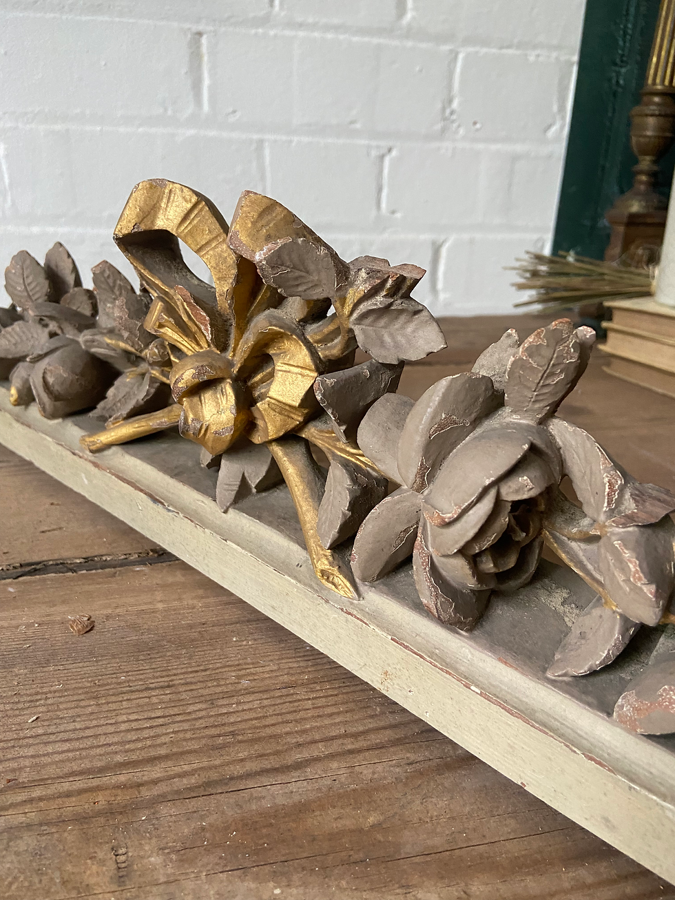 Thumbnail: Hand Carved Antique French Pediment