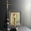 Thumbnail: Vintage French Tall Black and Gold Crucifix