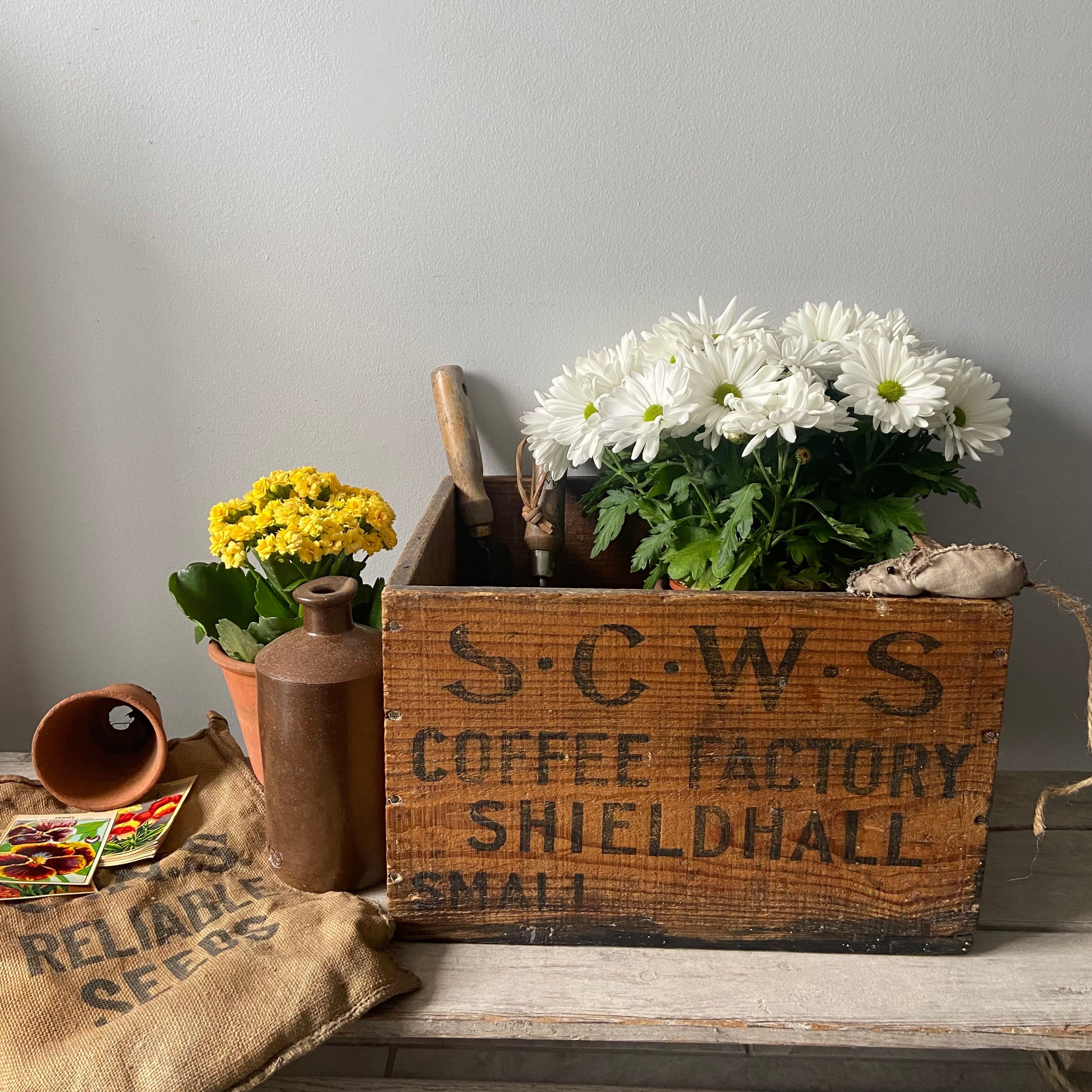 Vintage Coffee Factory Delivery Crate