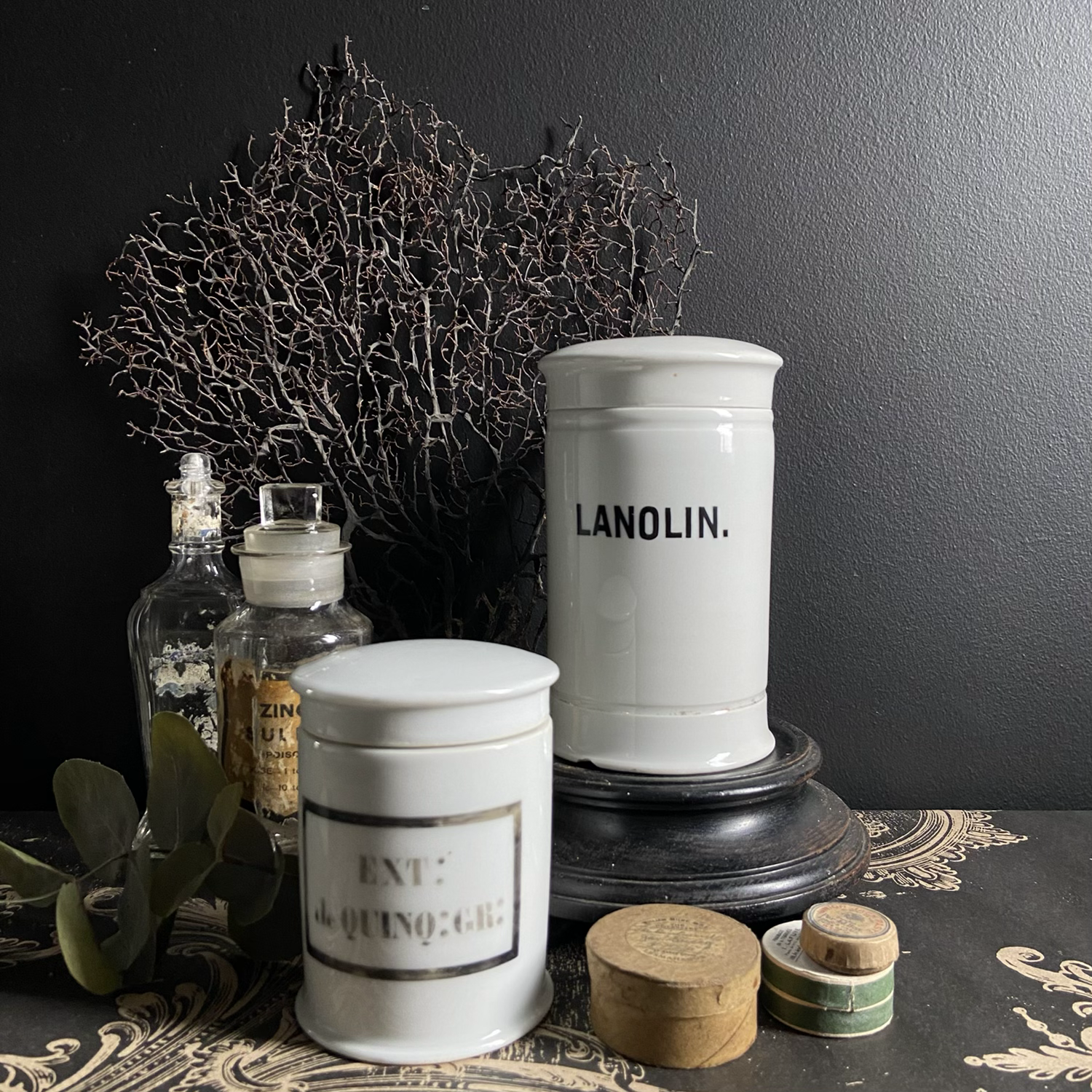 French Vintage Pharmacy Canister 