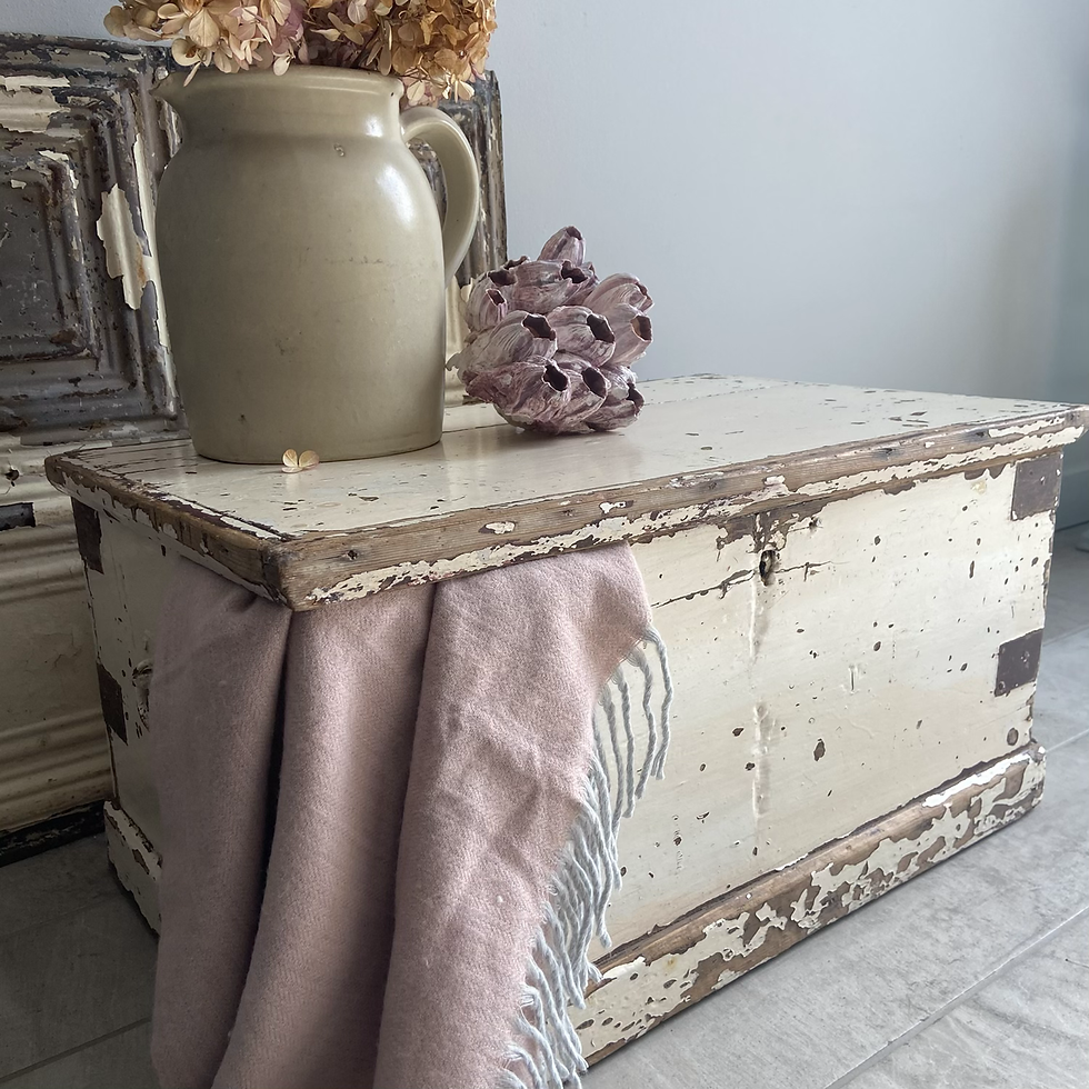 Thumbnail: Stunning Vintage White Chippy Trunk