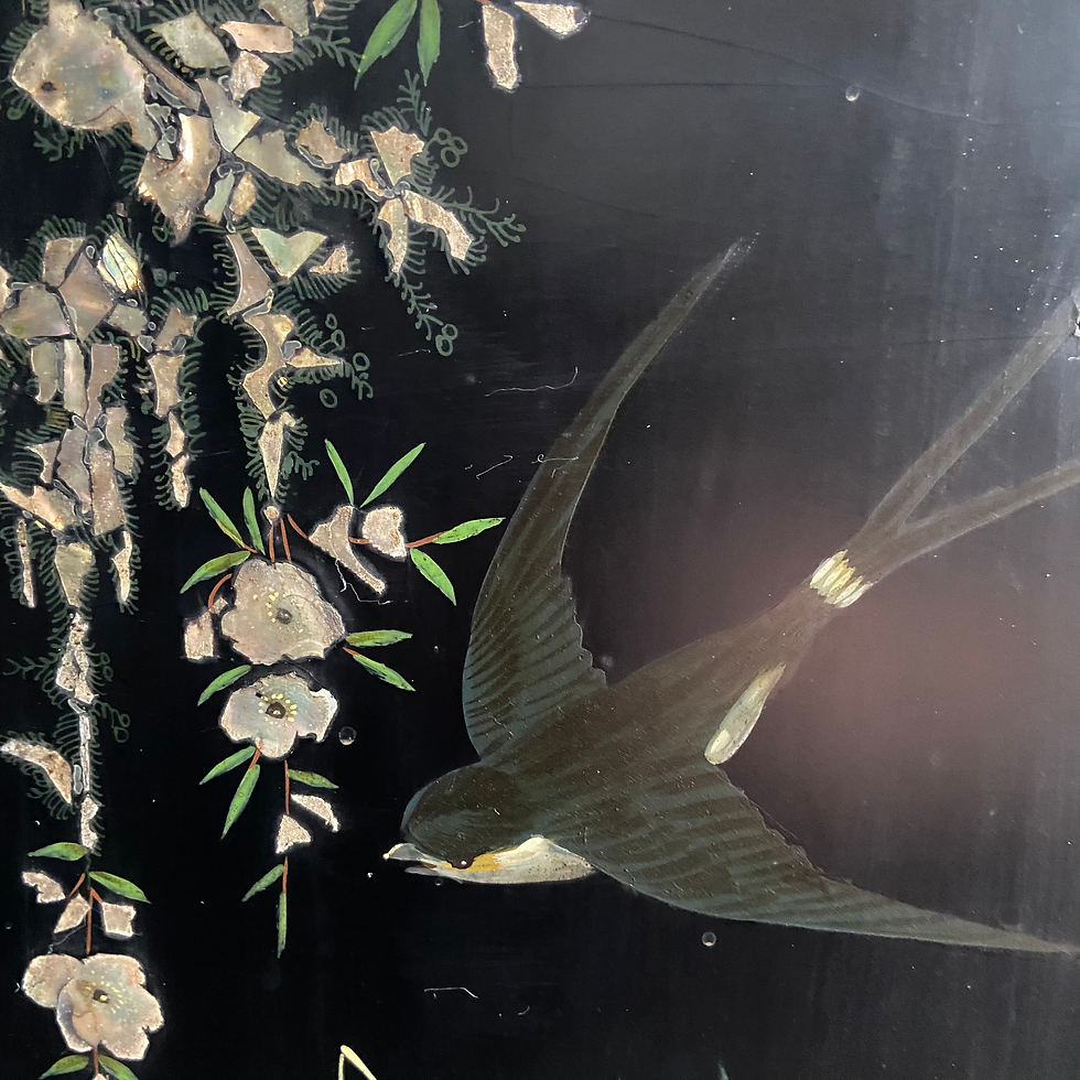 Thumbnail: Antique Chinoiserie Short Screen