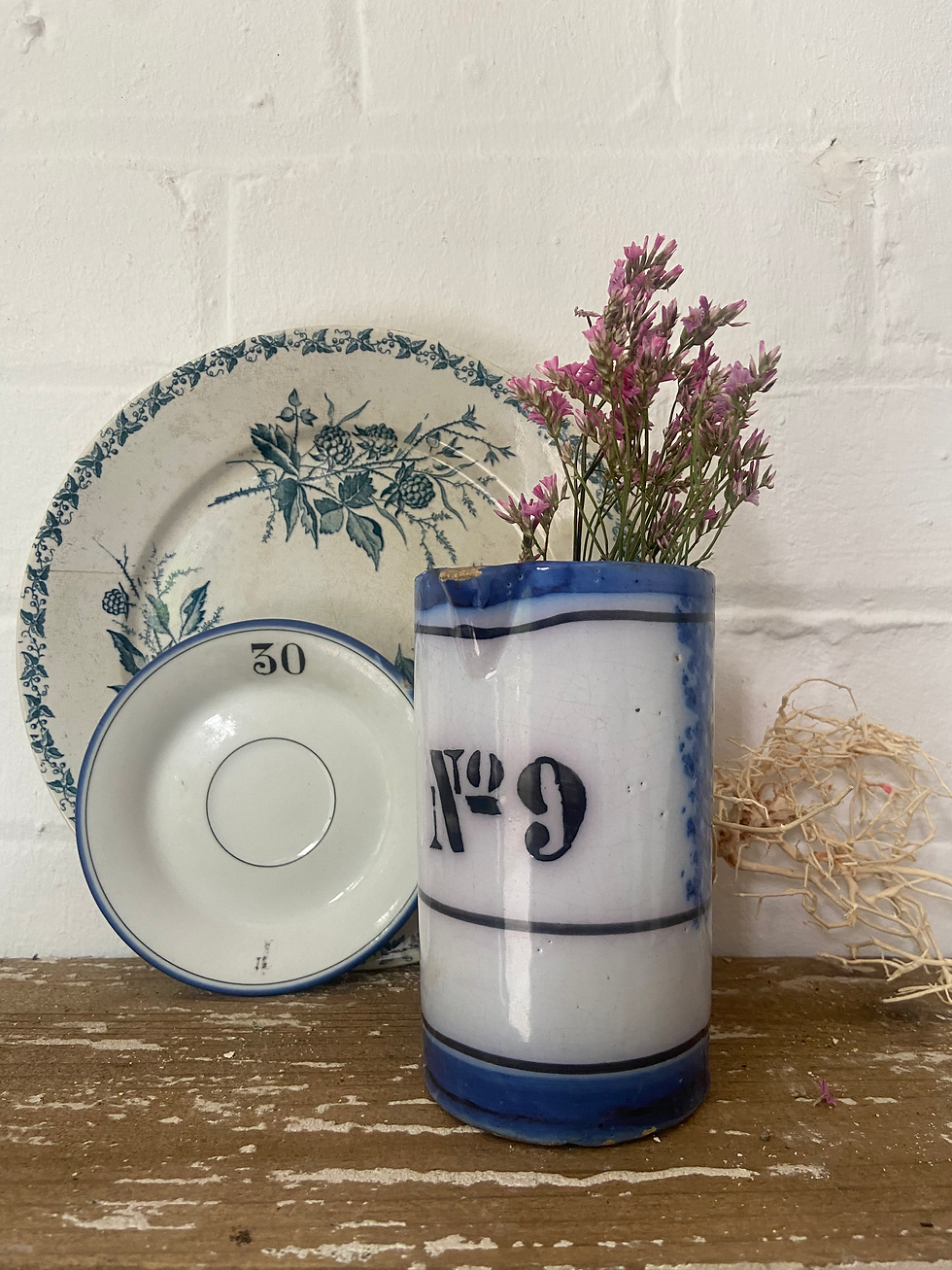 Antique Sponge Ware Archer Jug N°9