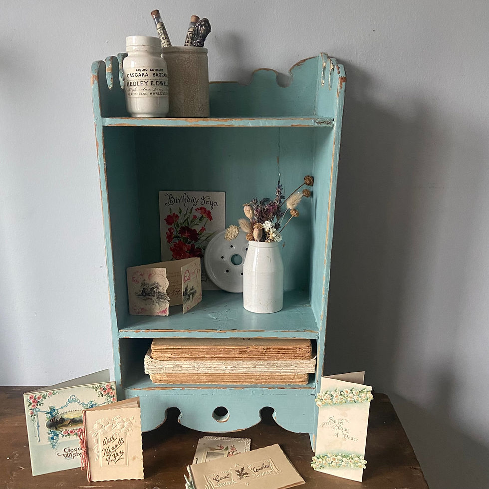 Thumbnail: Small Blue Painted Cubby Box 