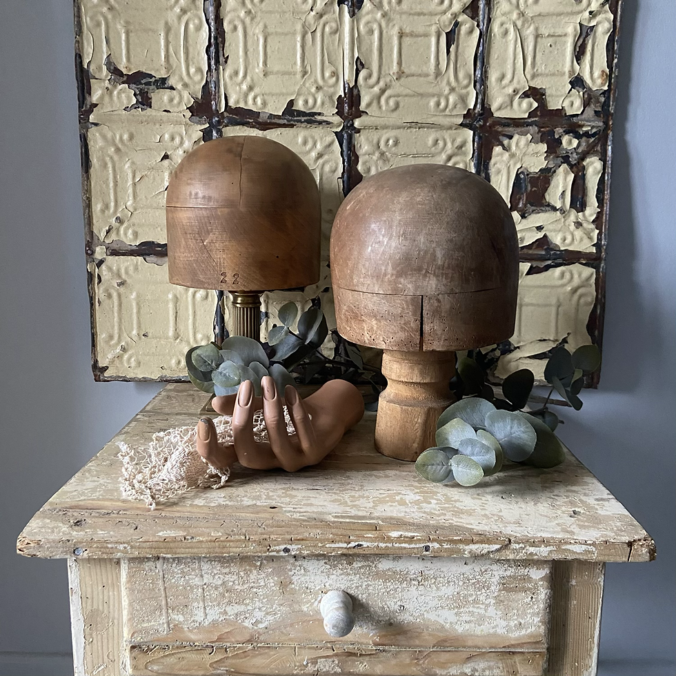 Thumbnail: Gorgeous French Vintage Hat Mould/Stand