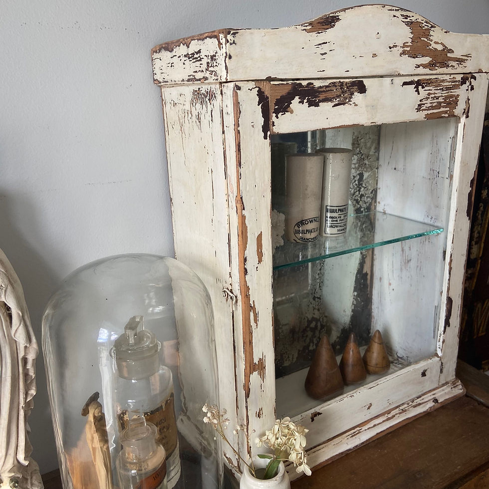 Thumbnail: Glorious French White Worn Cabinet
