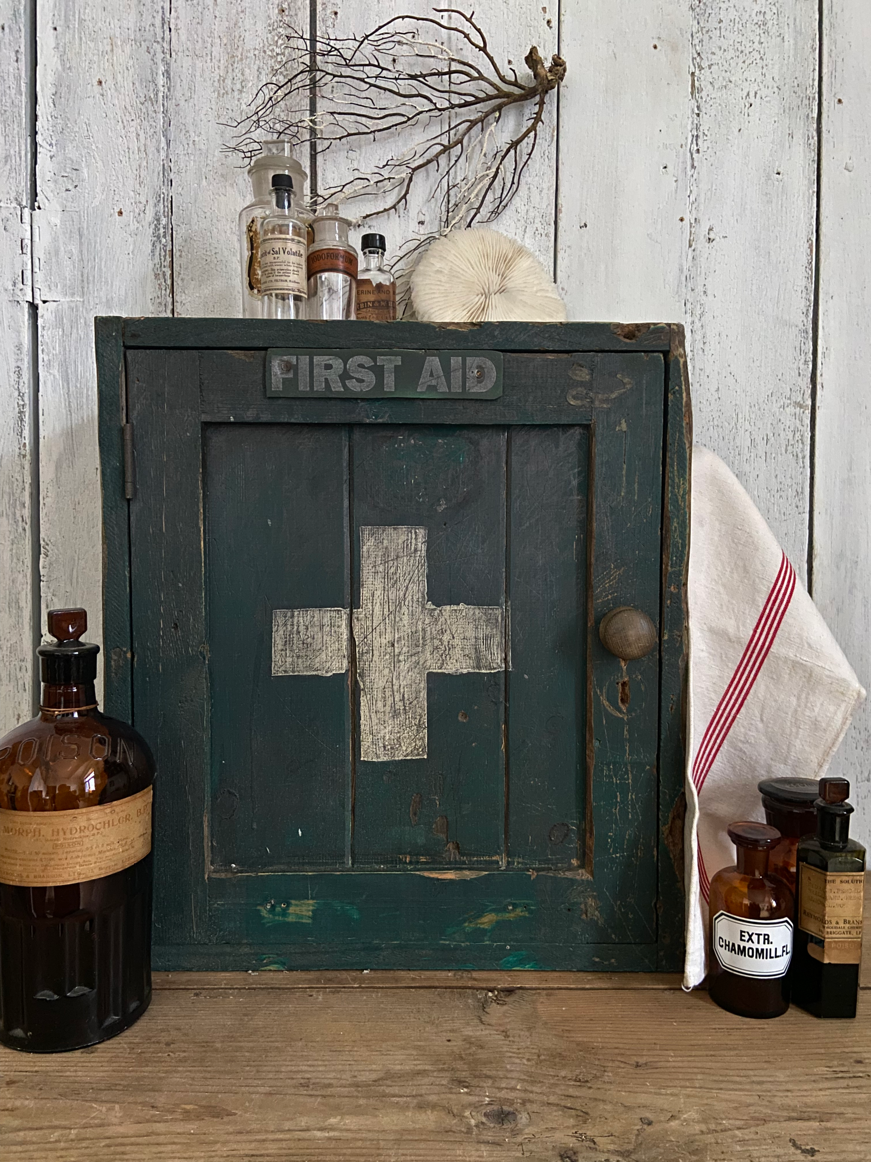Rustic Vintage First Aid Cabinet
