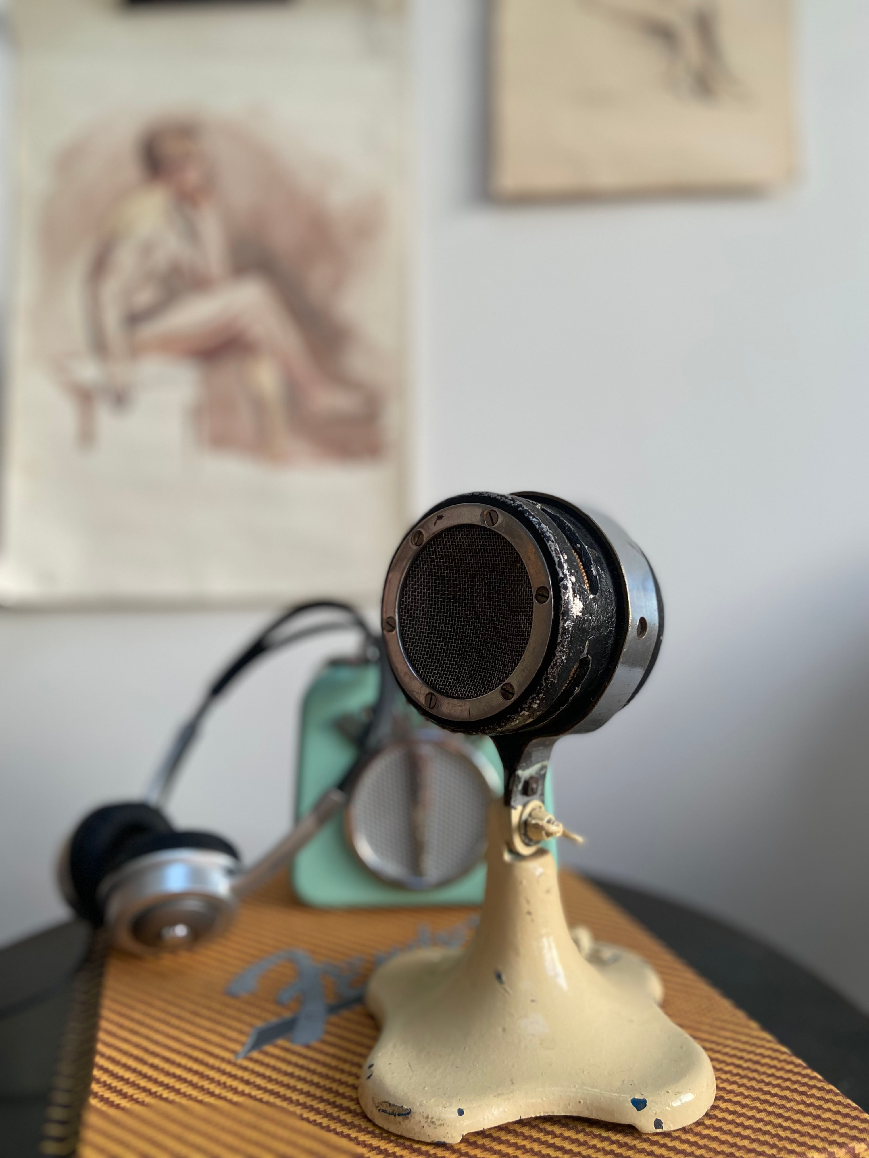 1930’s Public Address Microphone by Grampian