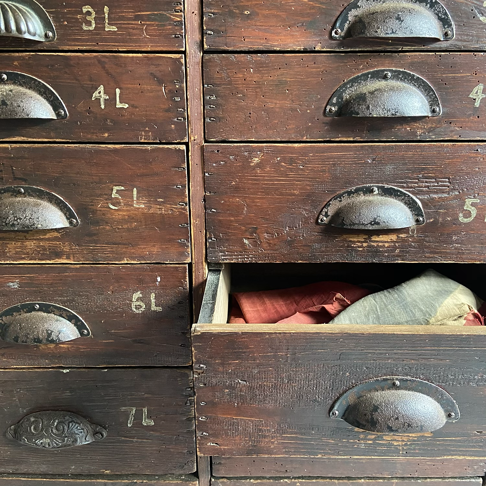 Thumbnail: Tall Set of 20 Scratch Built Drawers  