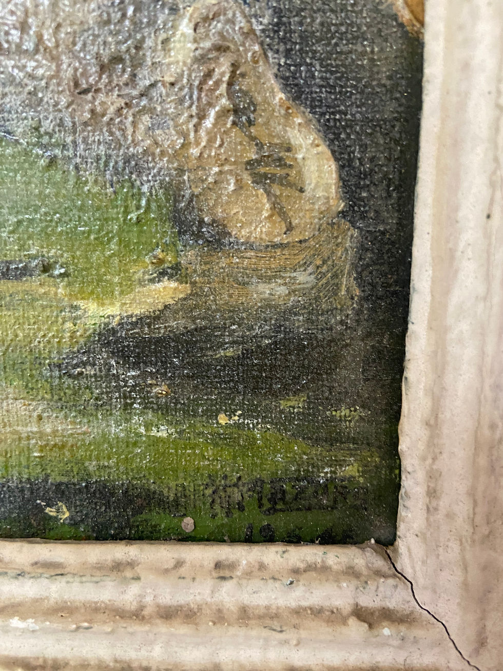 Thumbnail: Fabulous French Landscape Oil on Canvas