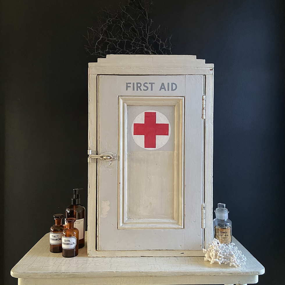 Thumbnail: Fantastic Large Vintage Scratch Built Medical Cabinet