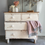 Thumbnail: Fabulous White Chippy Paint Drawers With A Stripped Top
