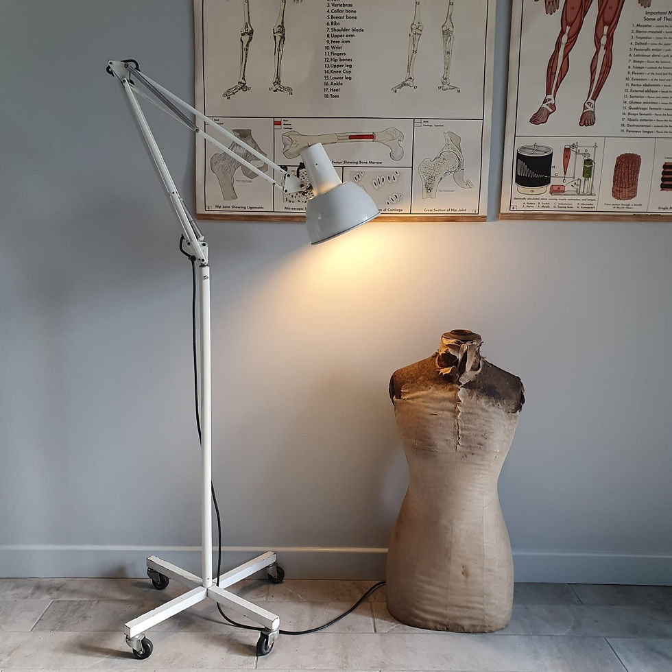 Thumbnail: Genuine Vintage Anglepoise Trolley Floor Lamp