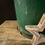 Thumbnail: Vintage Green Enamel Bucket #4