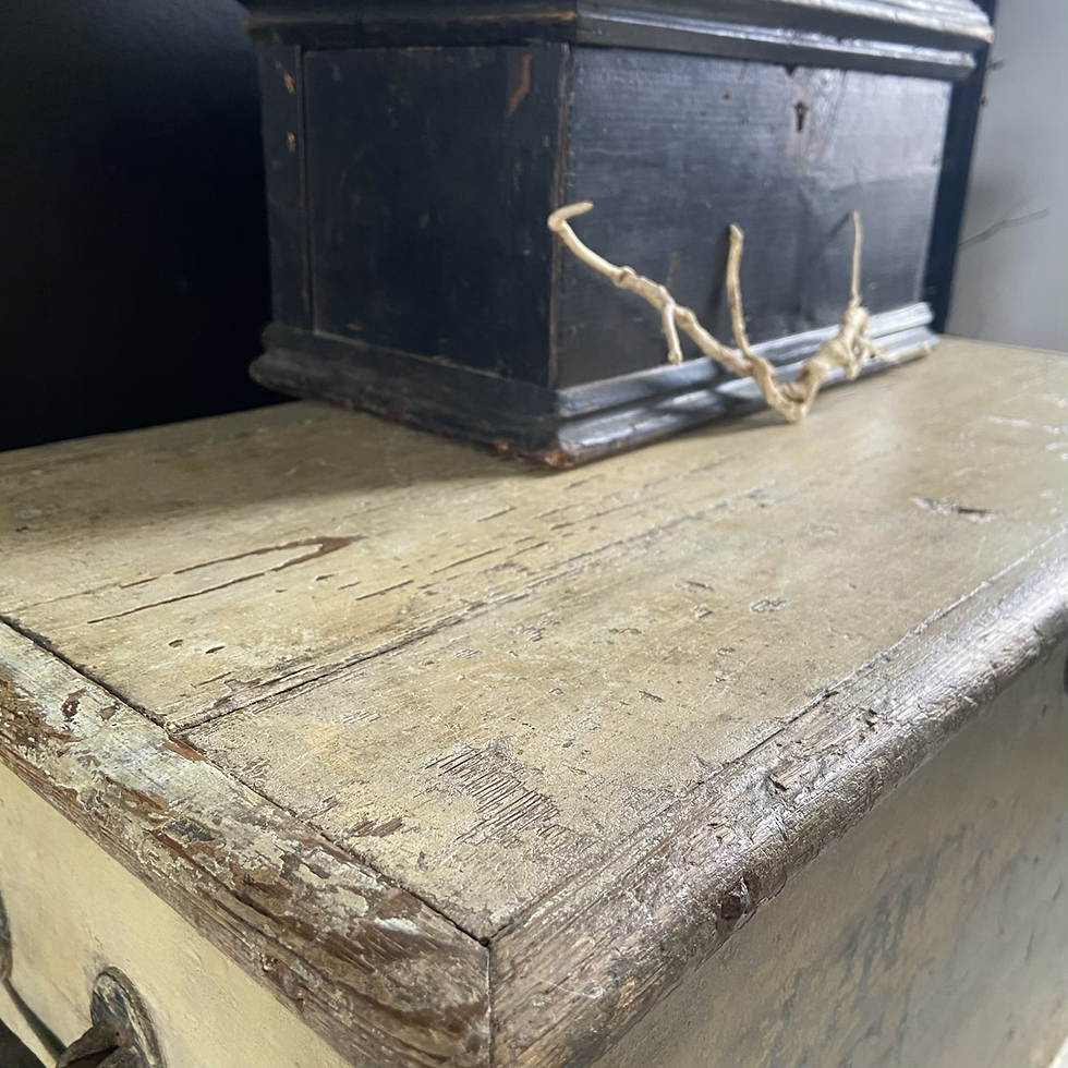 Thumbnail: Antique Trunk Chippy Patina & Typography 