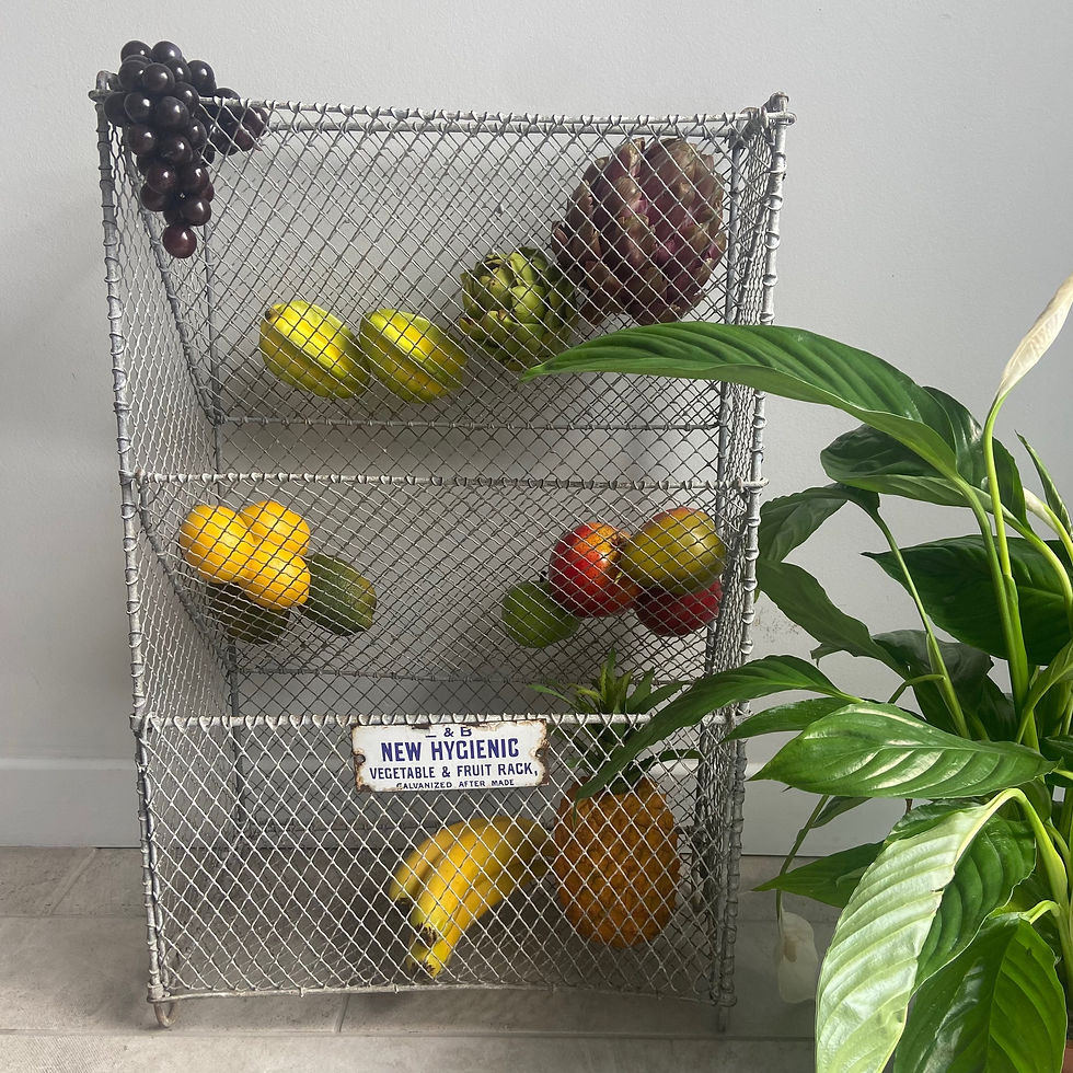 Thumbnail: Rare Vintage L & B NEW HYGIENIC 1930’s Vegetable and Fruit Rack