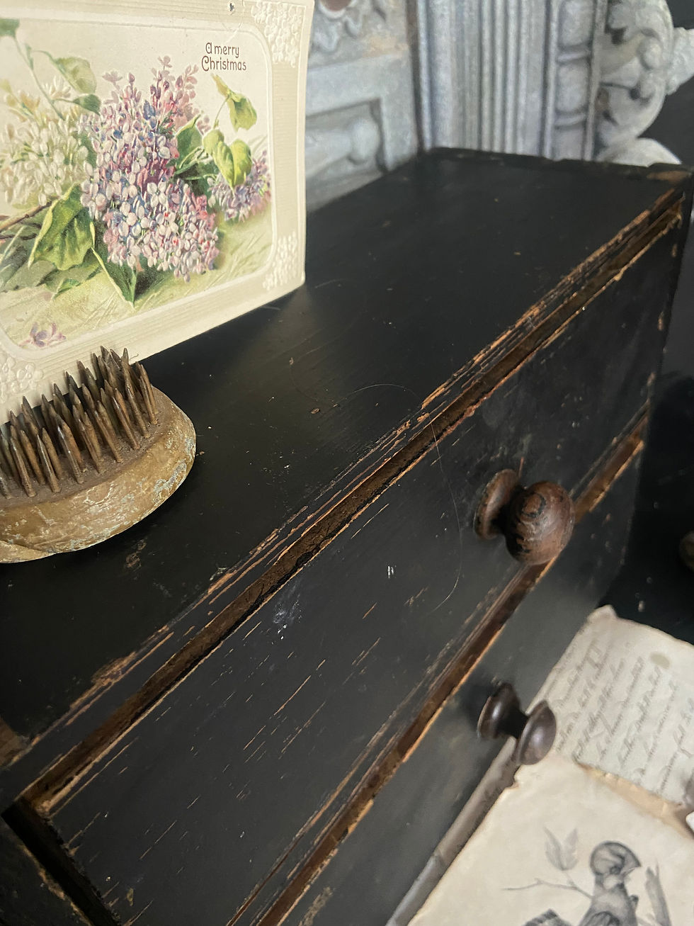 Thumbnail: Small Vintage 2 Drawer Chest