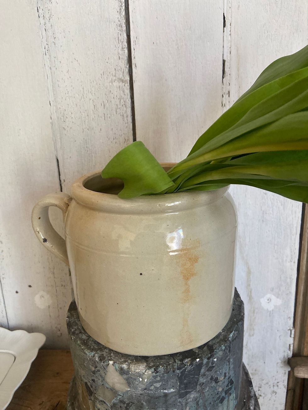 Thumbnail: Stoneware Pot with Handle