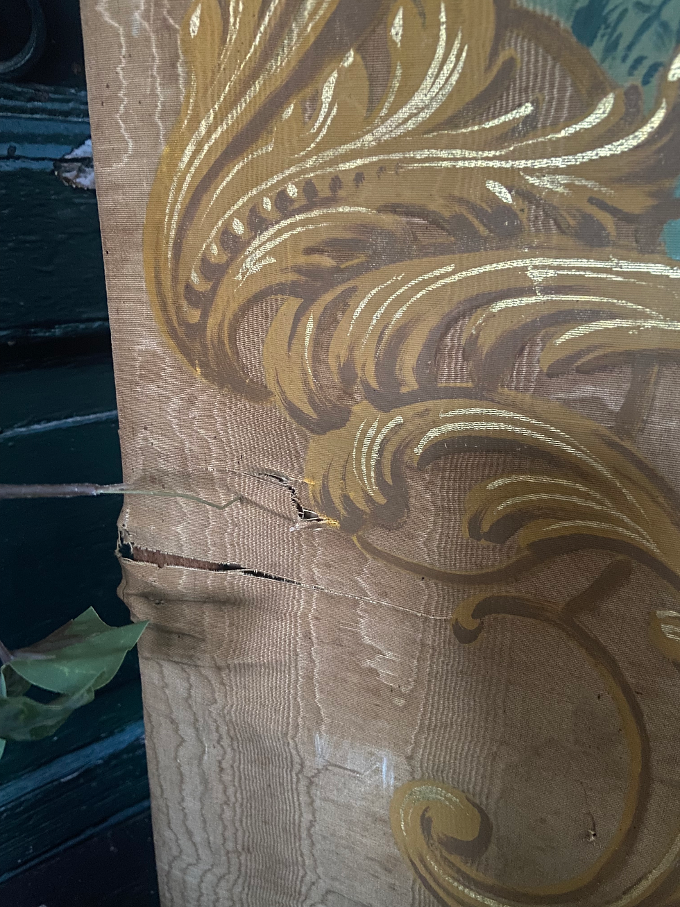 Thumbnail: Unique Antique French Hand Painted Silk Panel By Henri Tayan Late 1800’s 