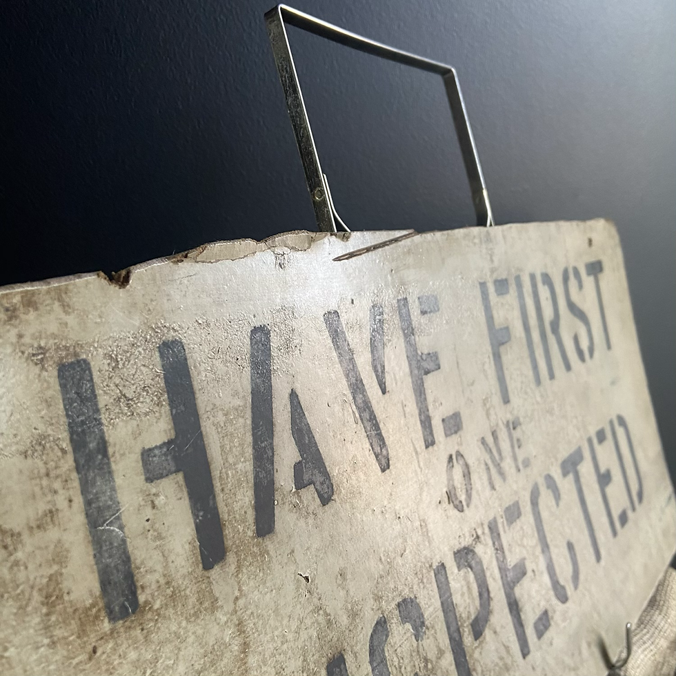 Thumbnail: Unique Vintage Weathered and Wonderful Industrial Sign