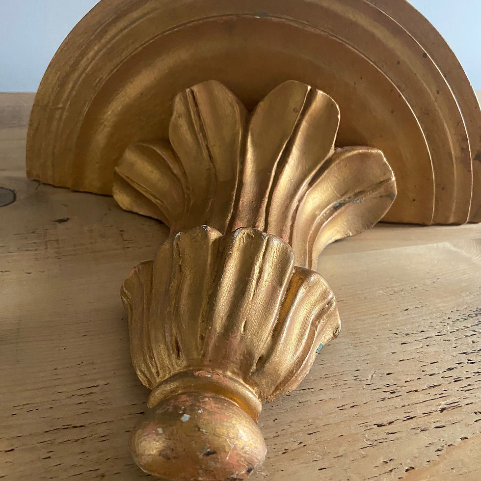 Thumbnail: Vintage Gilt Corbel Shelf