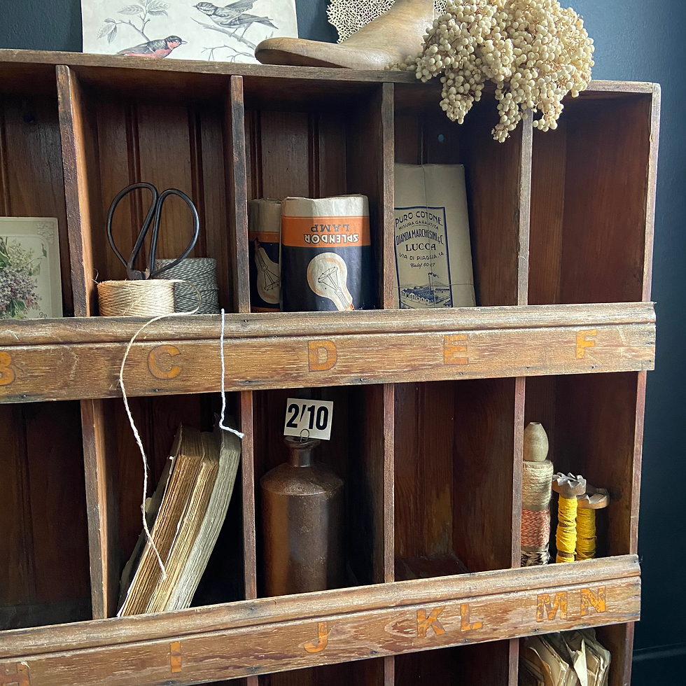 Thumbnail: Rustic Vintage Scratch Built Pigeon Holes