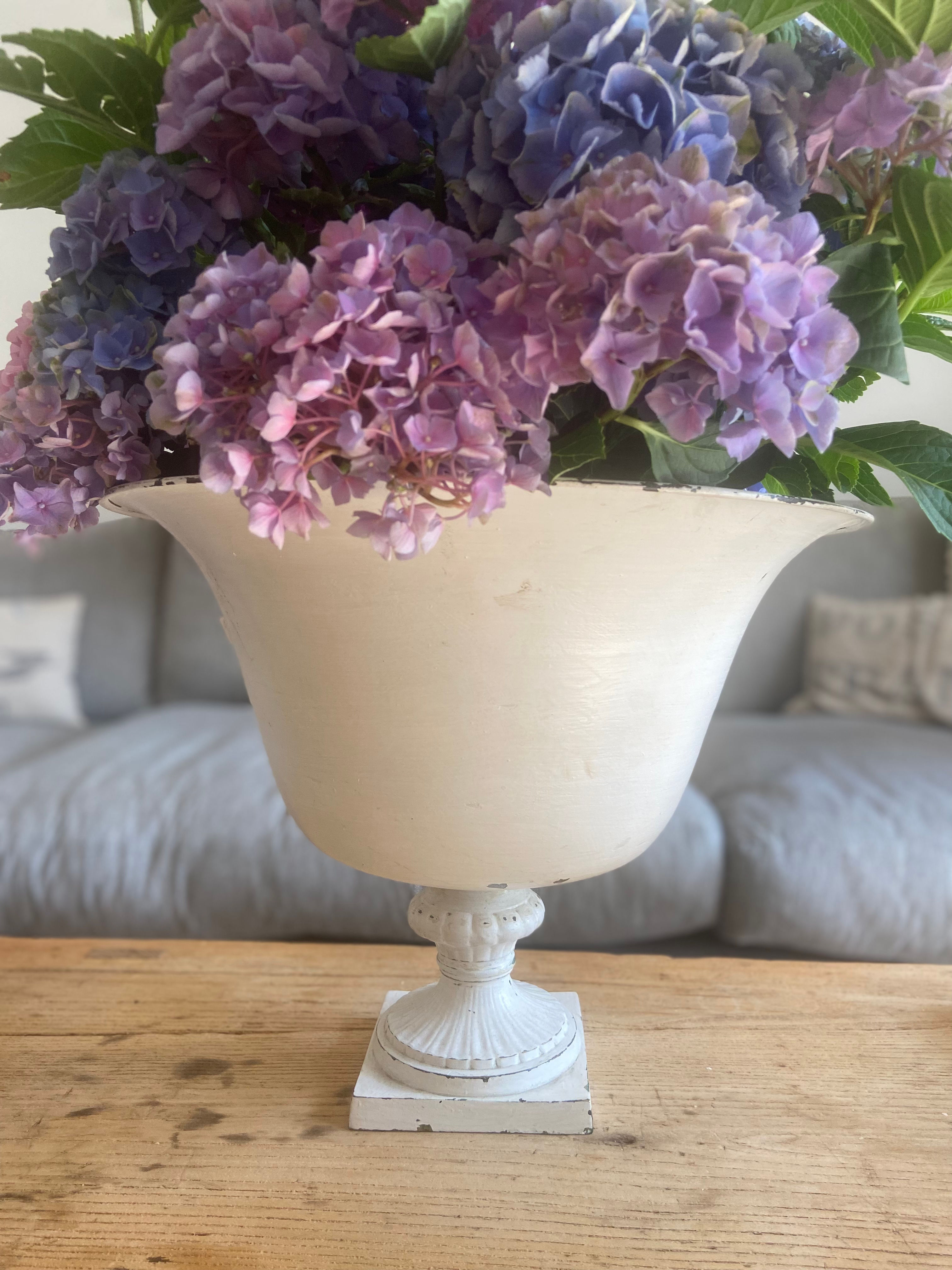 A Gorgeous Large Painted Copper Urn