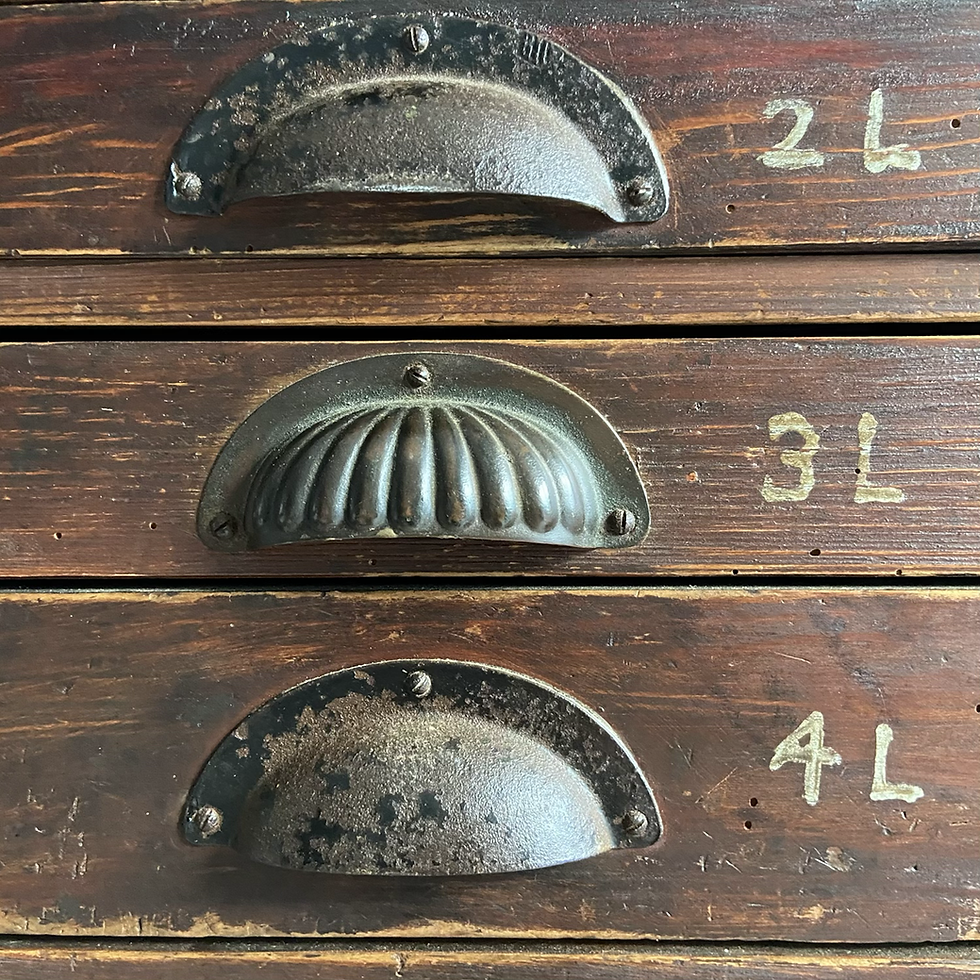 Thumbnail: Tall Set of 20 Scratch Built Drawers  